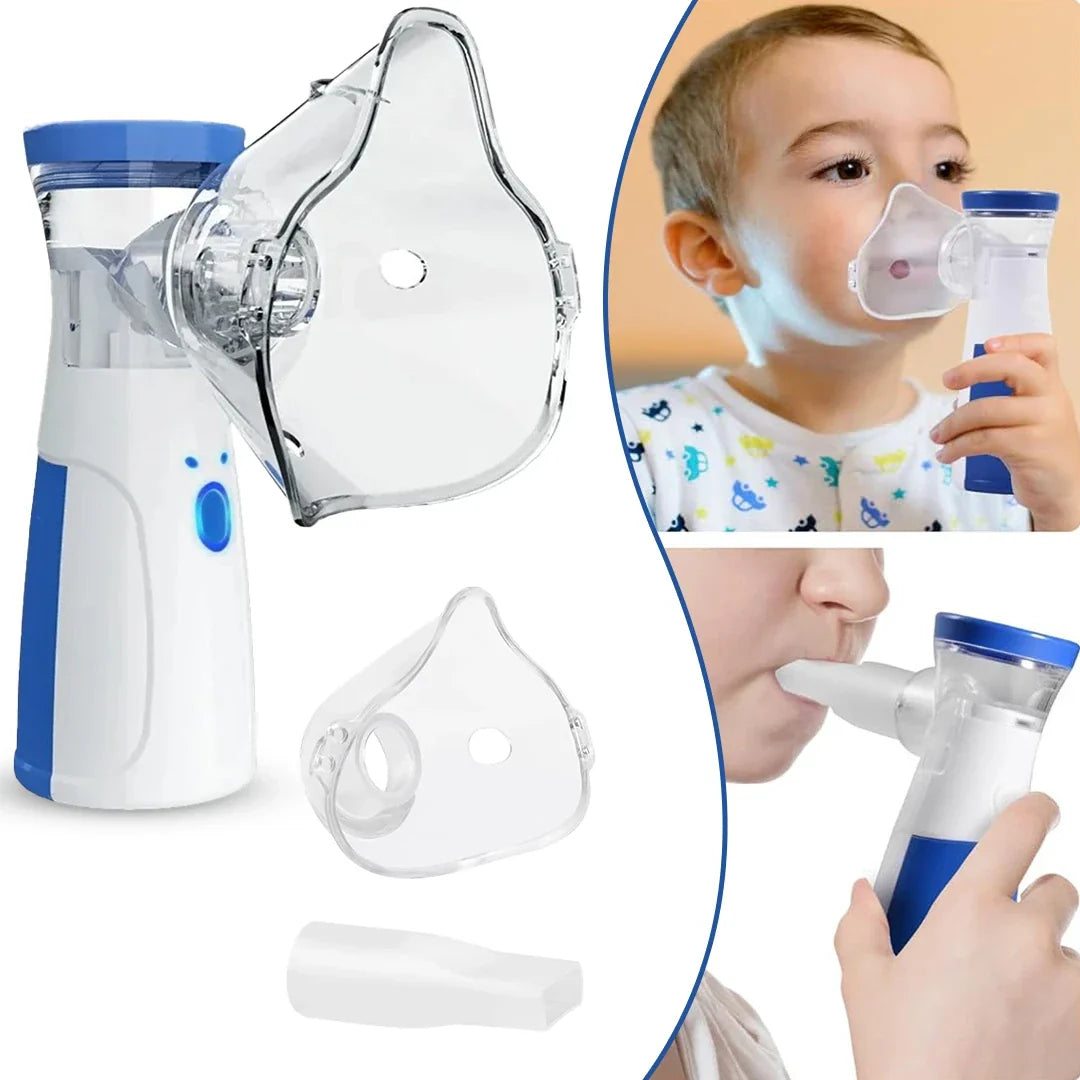 Portable Mesh Nebulizer USB & Battery Operated | Mini Nebulizer With Mask